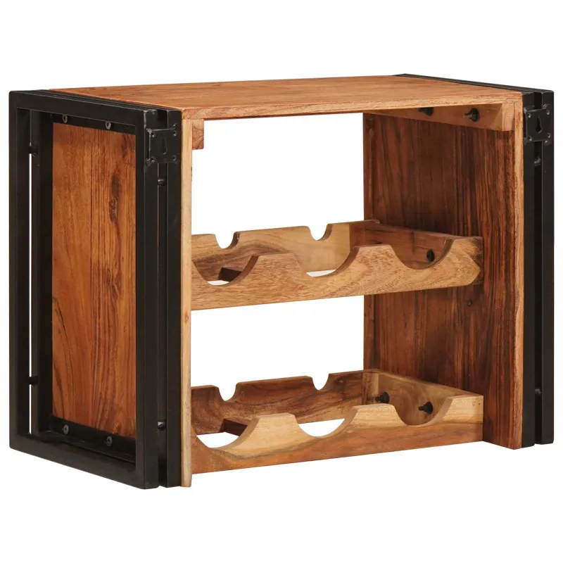 Vyno stovas Ruda 60 x 45 x 33 cm Kietos akacijos mediena
