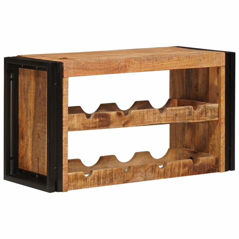 Vyno stovas Ruda 80 x 45 x 33 cm Kietas Rupus Mangų Medis