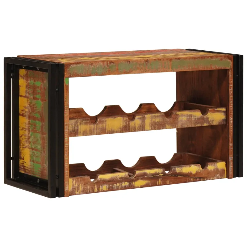 Vyno stovas Ruda 80 x 45 x 33 cm Kieta atnaujinta mediena