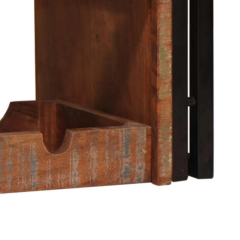 Vyno stovas Ruda 100 x 45 x 33 cm Kieta atnaujinta mediena