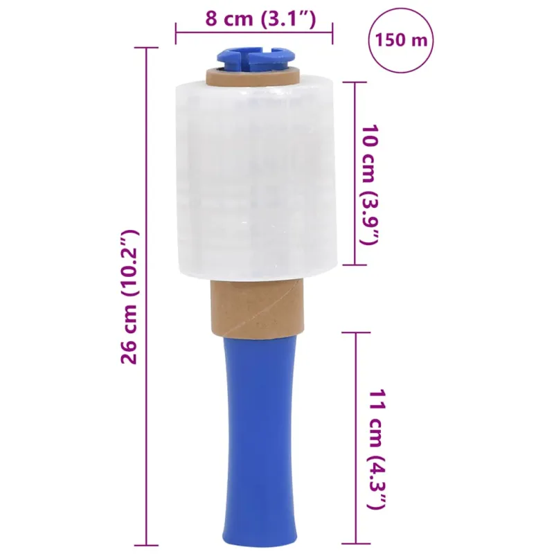 Stretch Films 50 vnt Permatomos 23 µm 10 cm x 150 m
