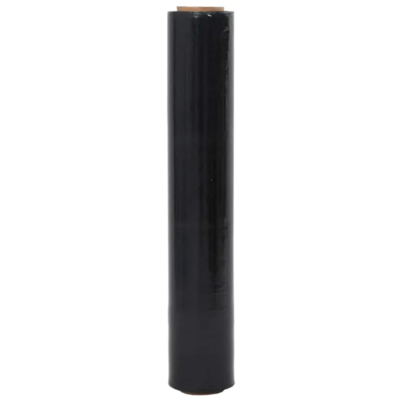 Stretch Film 2 vnt Juoda 17 μm 50 cm x 150 m