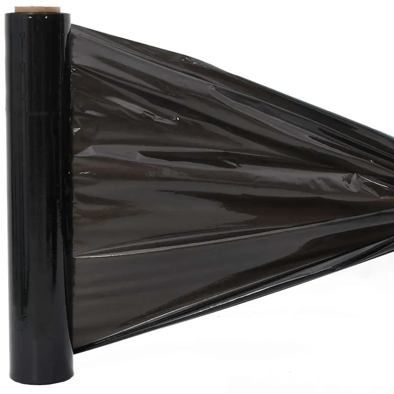 Stretch Film 6 vnt Juoda 20 μm 50 cm x 300 m