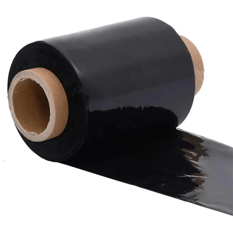 Stretch Films 50 vnt Juoda 23 µm 10 cm x 150 m