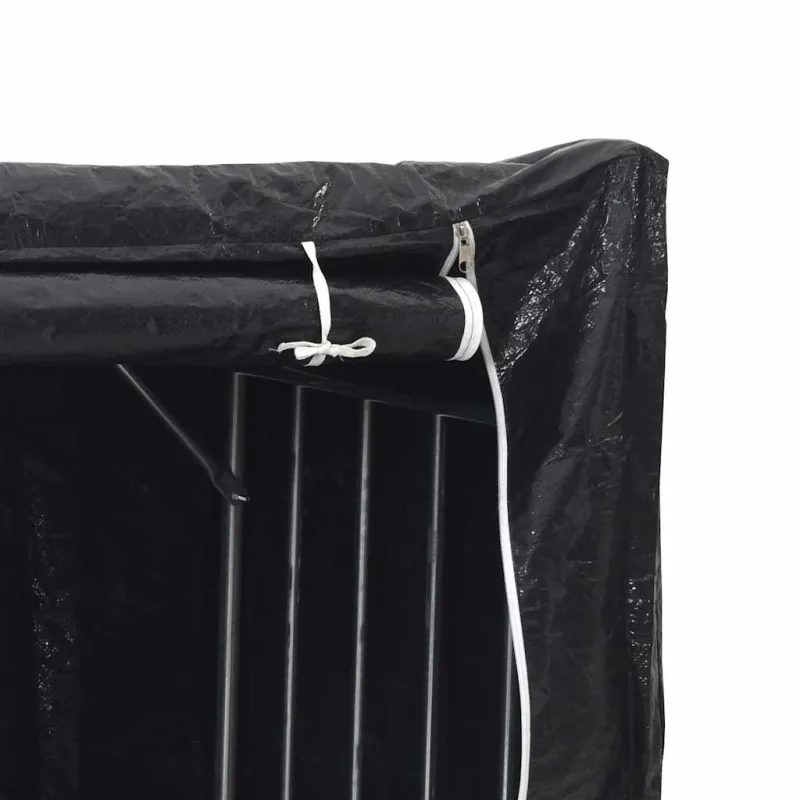 Stovas malkoms su apdangalu nuo lietaus, 100x80x200cm