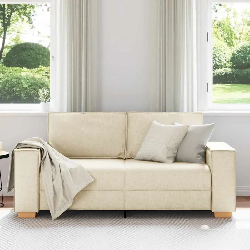 Dvivietė sofa, lininė, 180x78x84 cm