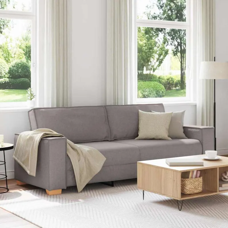 3-Vietis Sofa Taupe 220 cm audinys
