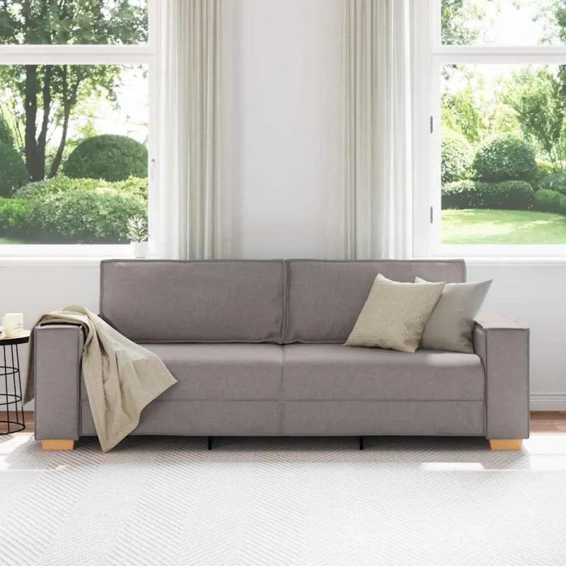 3-Vietis Sofa Taupe 220 cm audinys