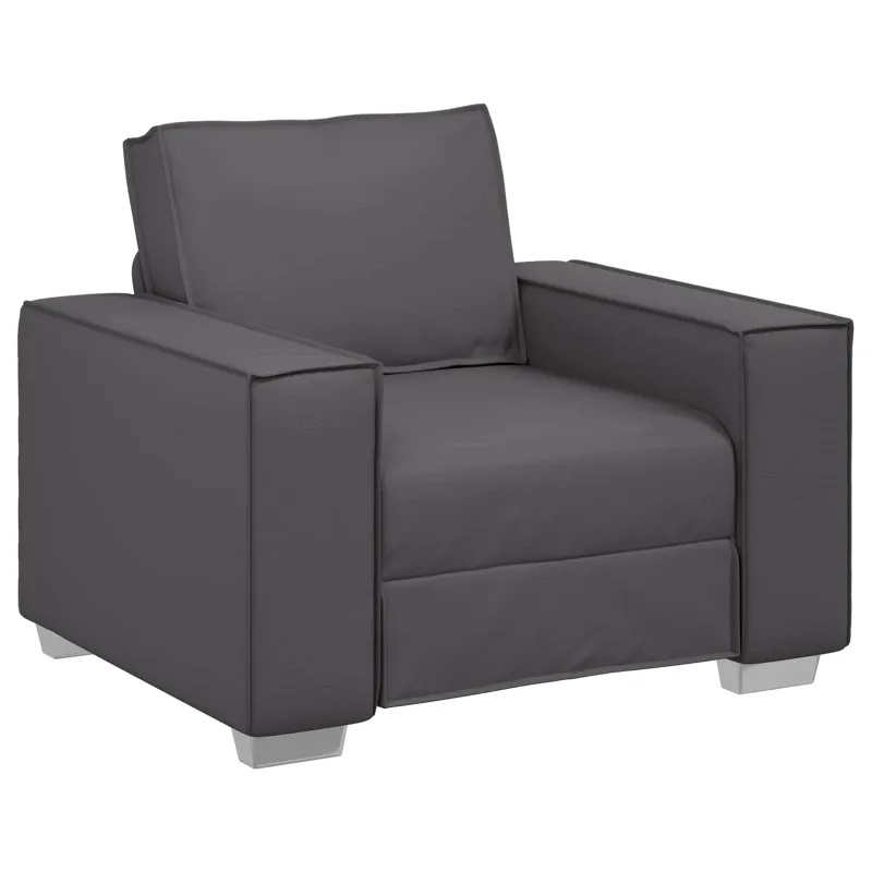 Sofa Kėdė Pilka 100 cm Dirbtinė oda