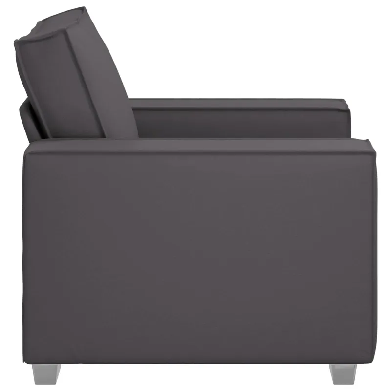 Sofa Kėdė Pilka 100 cm Dirbtinė oda