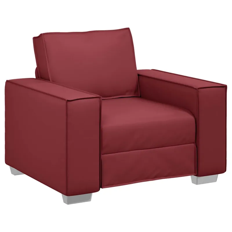 Sofa Kėdė Vyno raudona 100 cm Dirbtinė oda