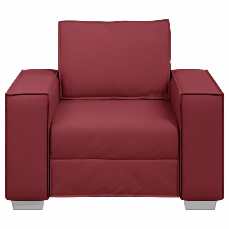 Sofa Kėdė Vyno raudona 100 cm Dirbtinė oda