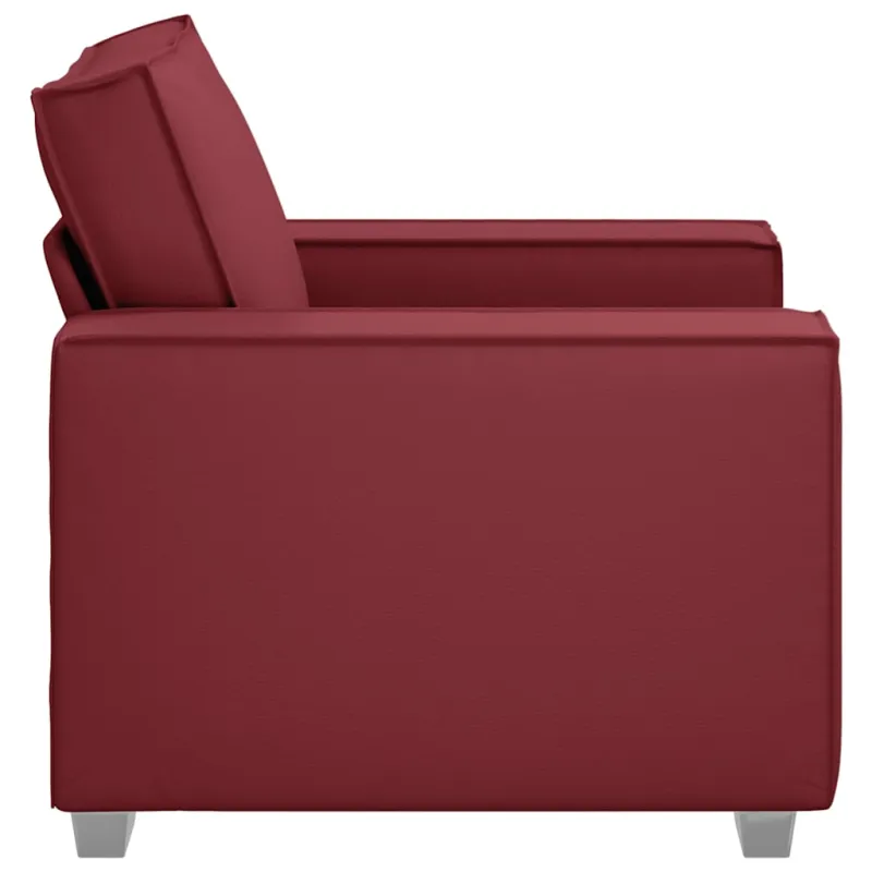 Sofa Kėdė Vyno raudona 100 cm Dirbtinė oda