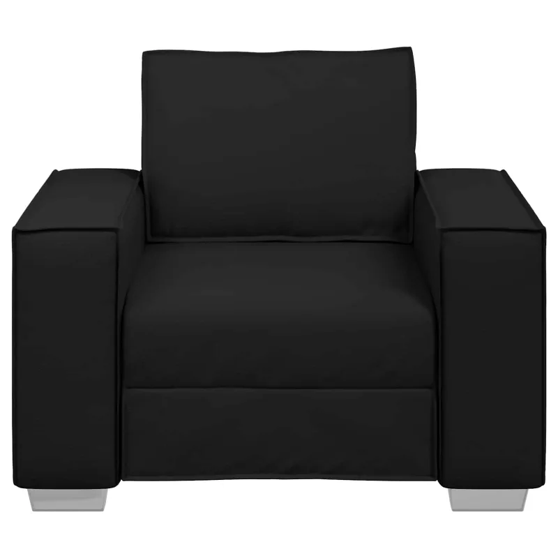 Sofa Kėdė Juodas 100 cm Dirbtinė oda