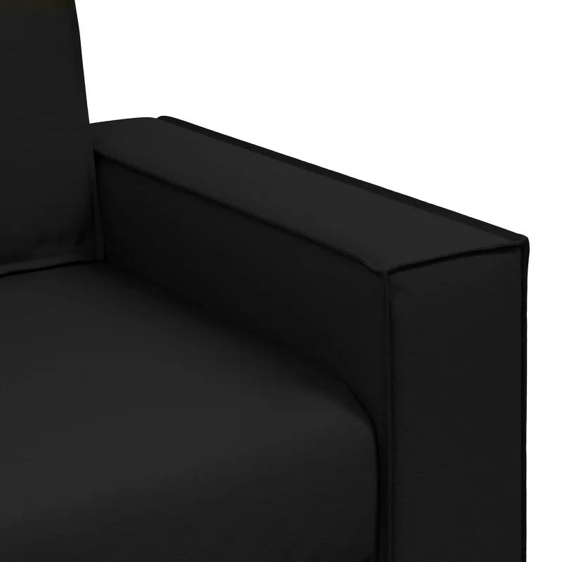 Sofa Kėdė Juodas 100 cm Dirbtinė oda