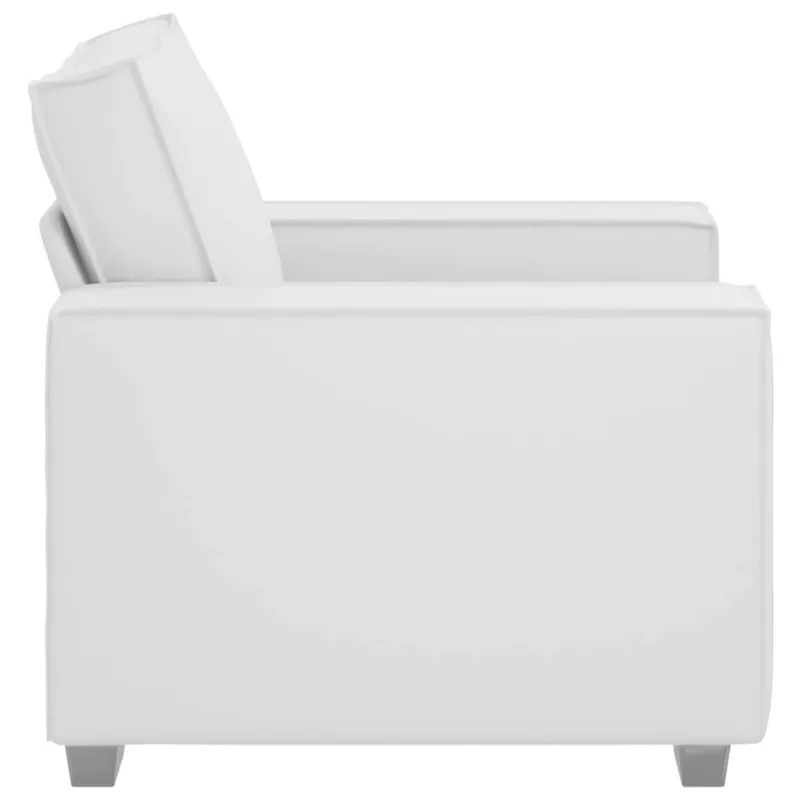Sofa Kėdė Baltas 100 cm Dirbtinė oda