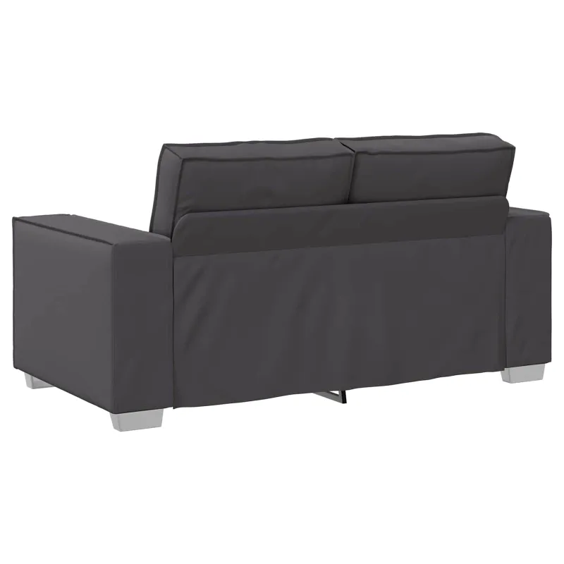 Dvivietė sofa Pilka 160 cm Dirbtinė oda