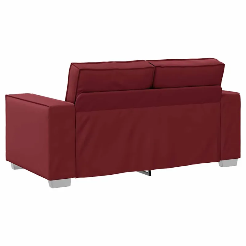 Dvivietė sofa Vyno raudona 160 cm Dirbtinė oda