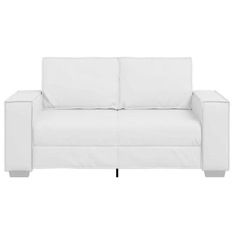 Dvivietė sofa Baltas 160 cm Dirbtinė oda
