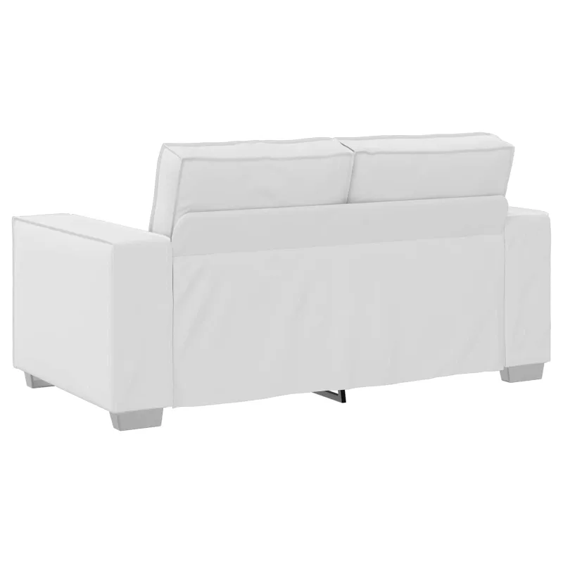 Dvivietė sofa Baltas 160 cm Dirbtinė oda