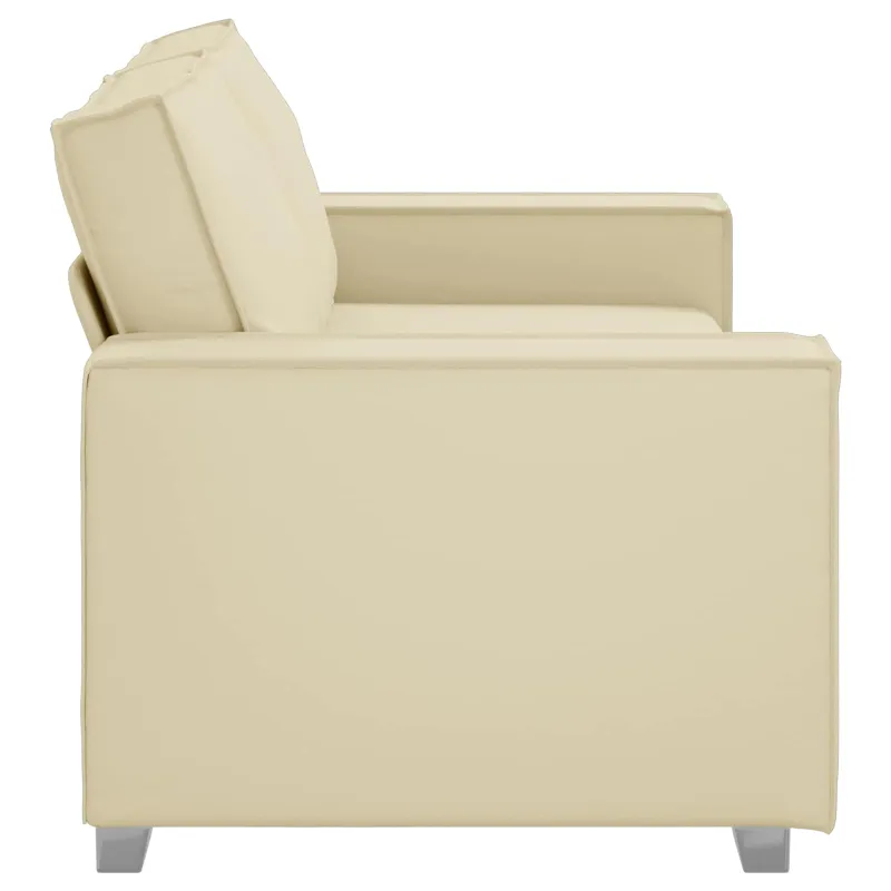 Dvivietė sofa Kreminė 180 cm Dirbtinė oda