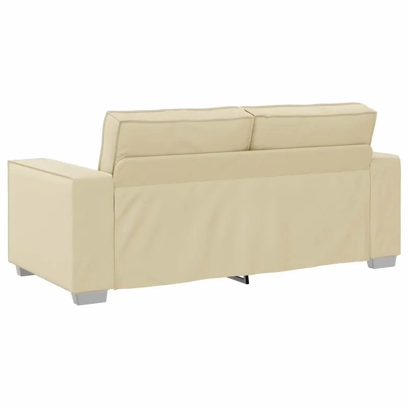 Dvivietė sofa Kreminė 180 cm Dirbtinė oda