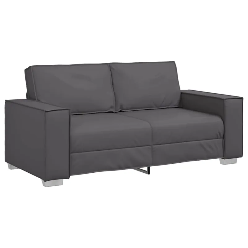 Dvivietė sofa Pilka 180 cm Dirbtinė oda