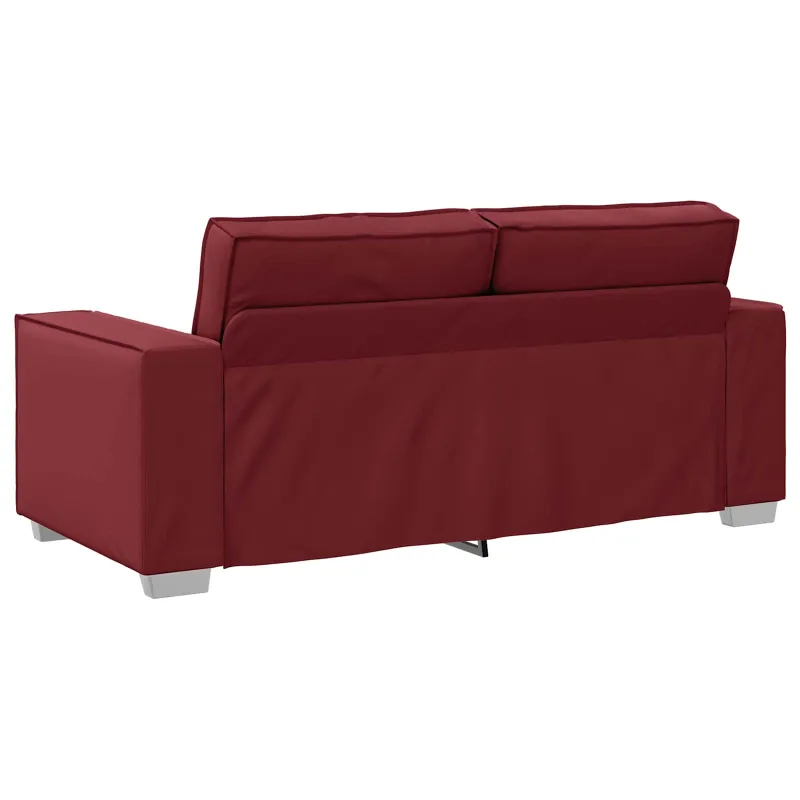Dvivietė sofa Vyno raudona 180 cm Dirbtinė oda