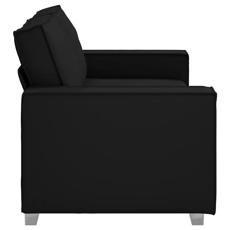Dvivietė sofa Juodas 180 cm Dirbtinė oda