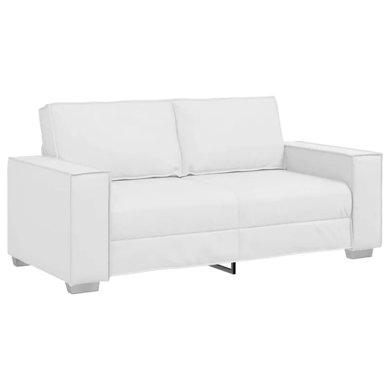 Dvivietė sofa Baltas 180 cm Dirbtinė oda