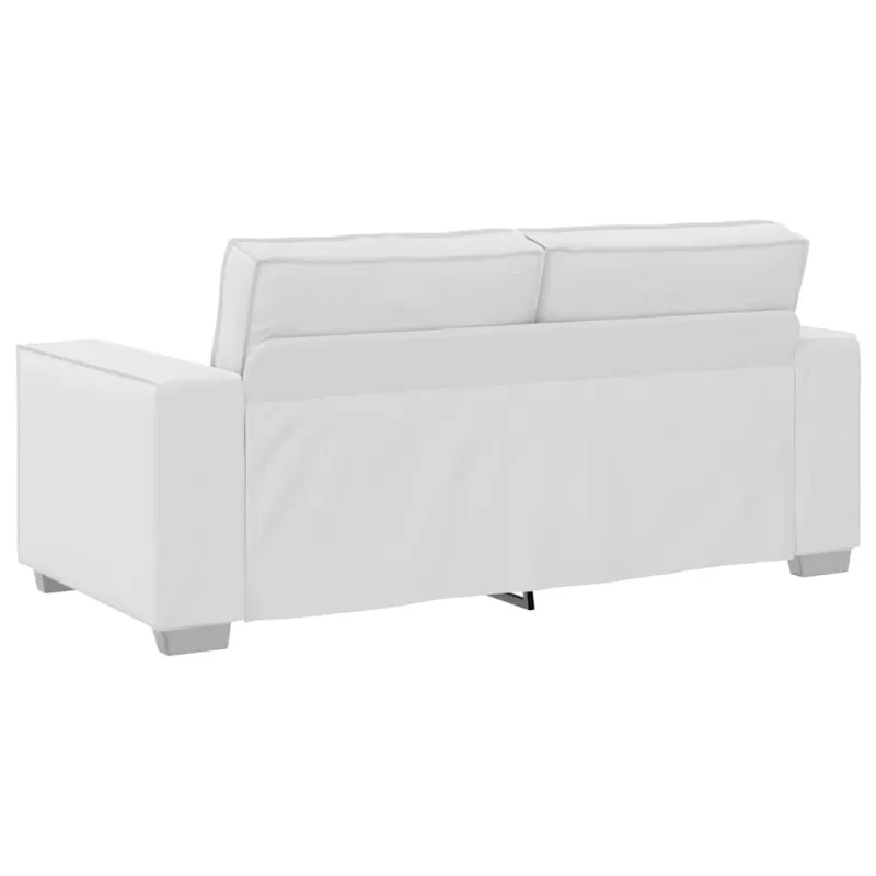 Dvivietė sofa Baltas 180 cm Dirbtinė oda