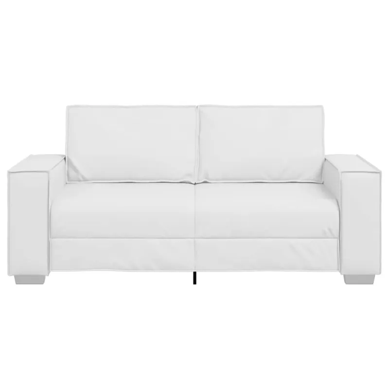 Dvivietė sofa Baltas 180 cm Dirbtinė oda