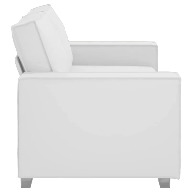 Dvivietė sofa Baltas 180 cm Dirbtinė oda
