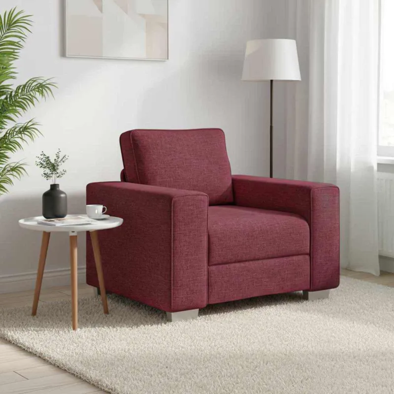 Sofa Kėdė Vyno raudona 100 cm audinys