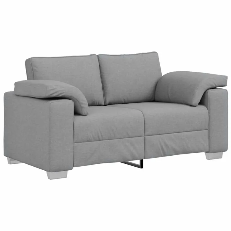 Dvivietė sofa Šviesiai pilka 160 cm audinys