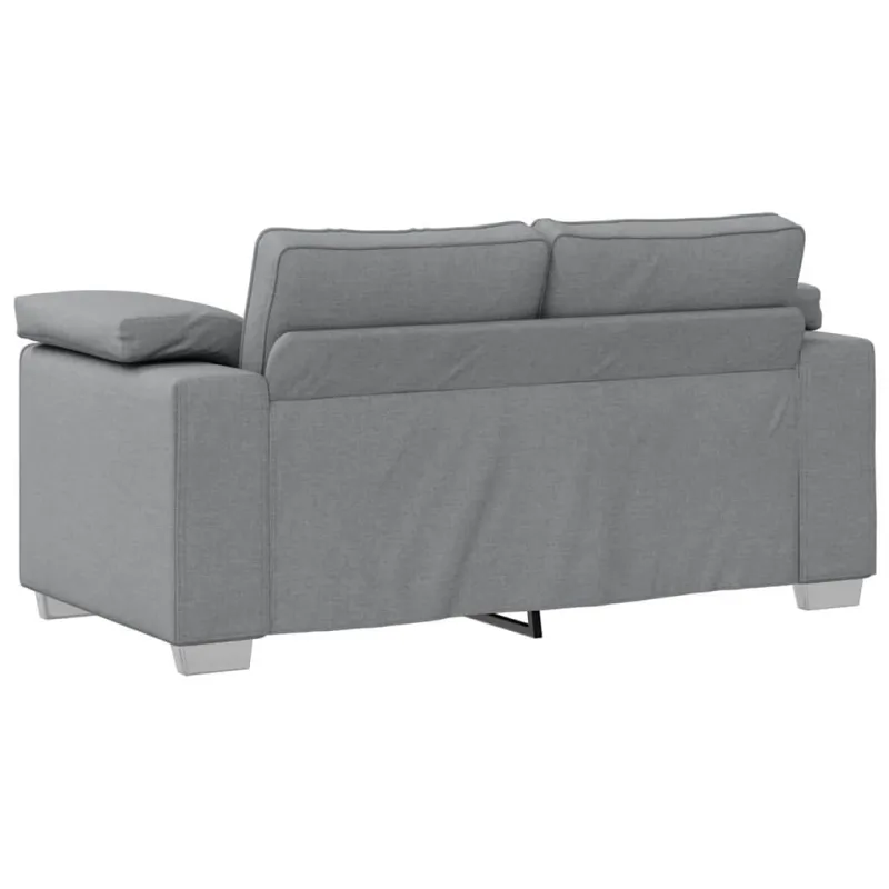 Dvivietė sofa Šviesiai pilka 160 cm audinys