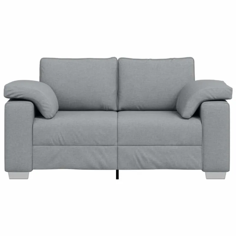 Dvivietė sofa Šviesiai pilka 160 cm audinys