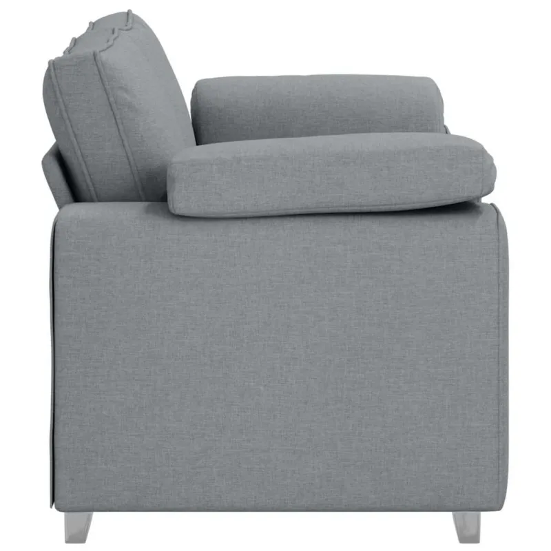 Dvivietė sofa Šviesiai pilka 160 cm audinys