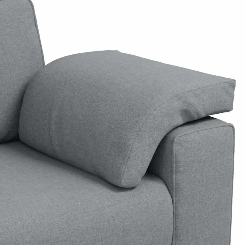 Dvivietė sofa Šviesiai pilka 160 cm audinys