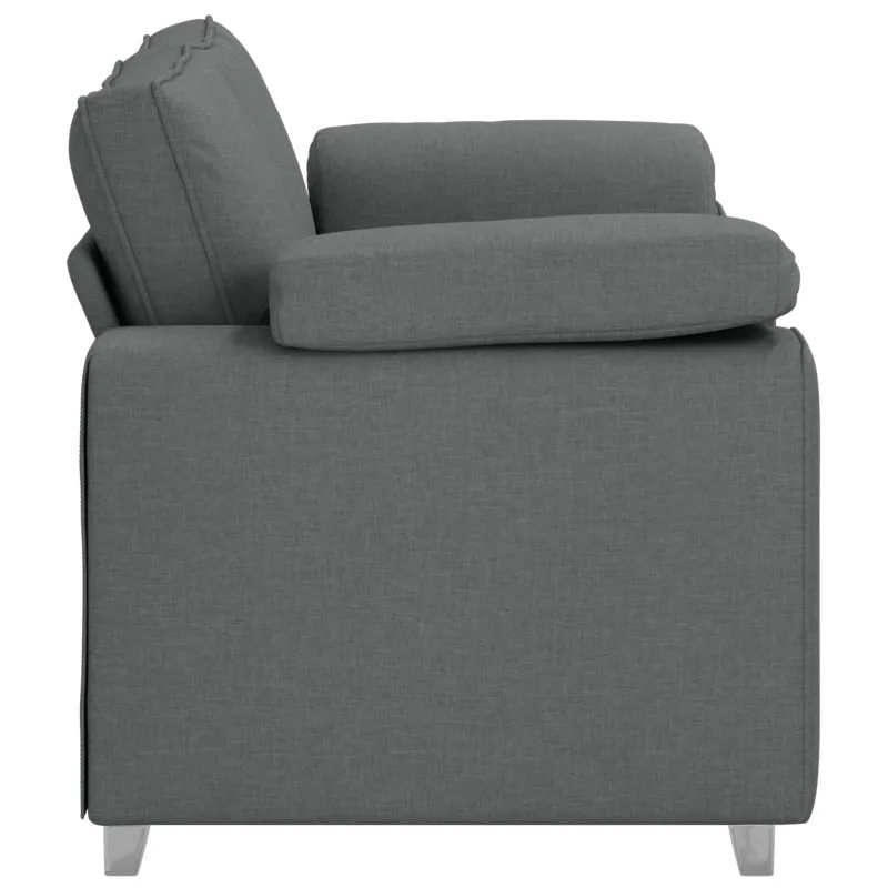 Dvivietė sofa Tamsiai pilka 160 cm audinys