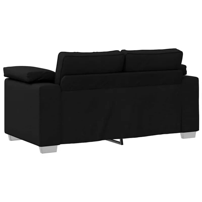 Dvivietė sofa Juodas 160 cm audinys