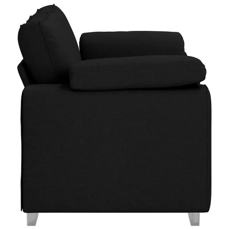 Dvivietė sofa Juodas 160 cm audinys