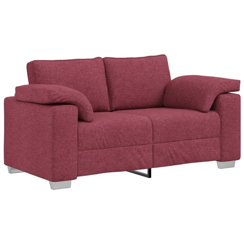 Dvivietė sofa Vyno raudona 160 cm audinys