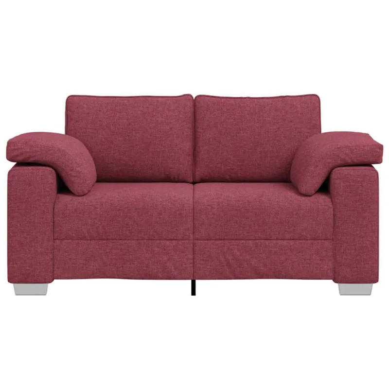 Dvivietė sofa Vyno raudona 160 cm audinys
