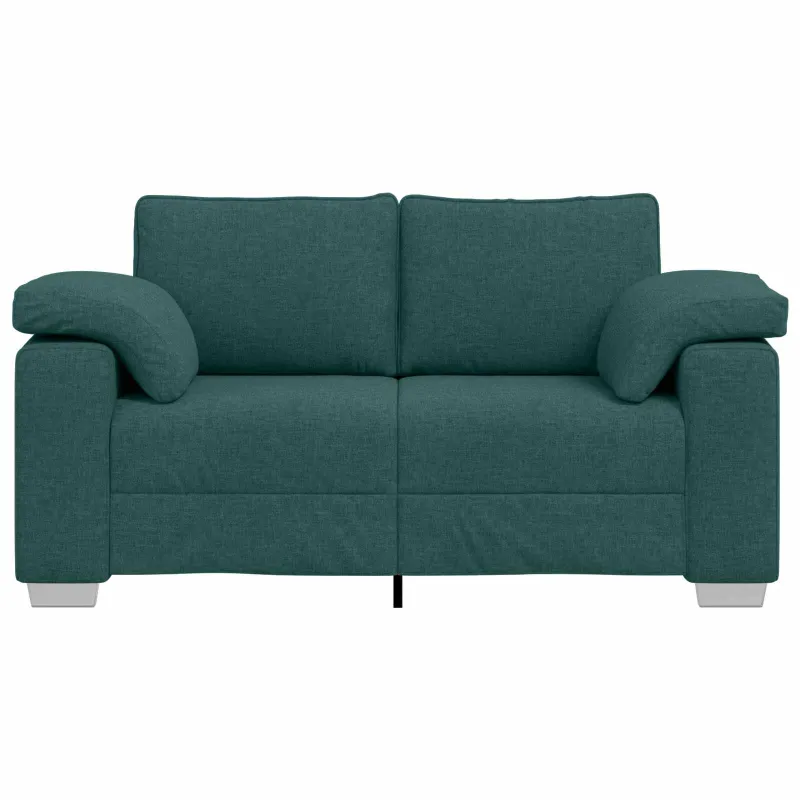 Dvivietė sofa Tamsiai žalia 160 cm audinys