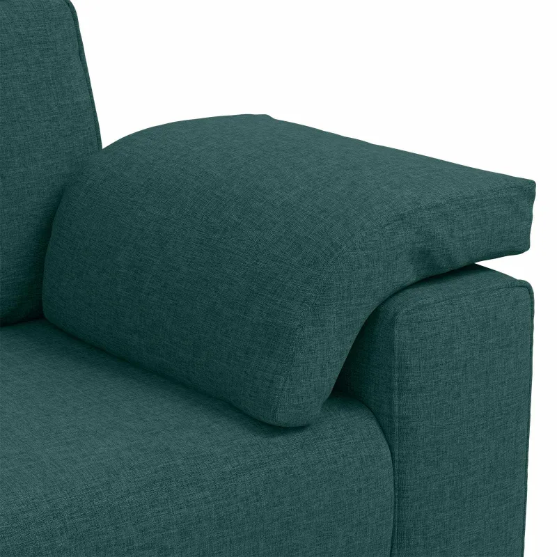 Dvivietė sofa Tamsiai žalia 160 cm audinys