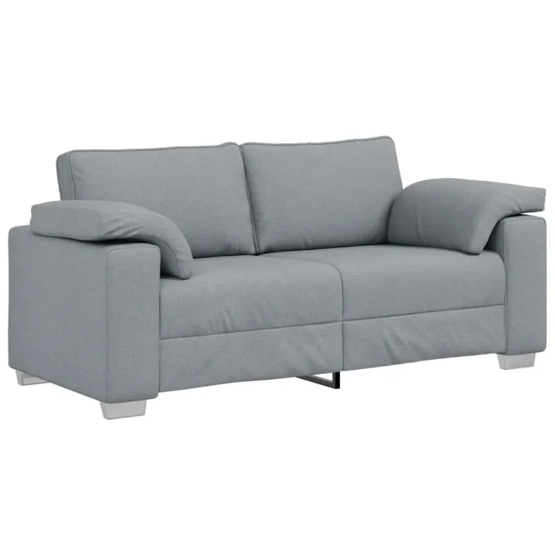 Dvivietė sofa Šviesiai pilka 180 cm audinys
