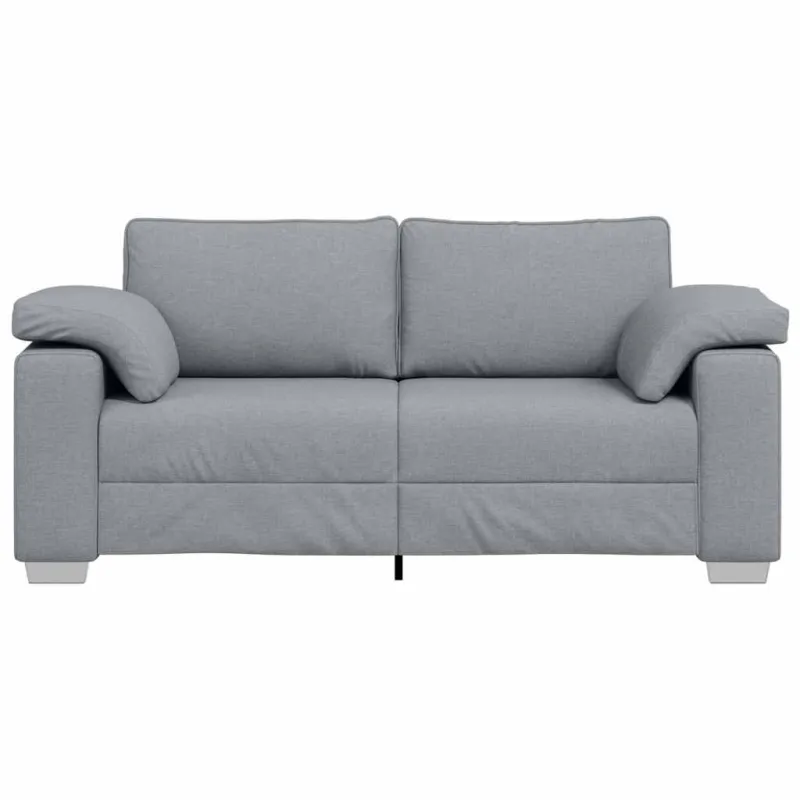 Dvivietė sofa Šviesiai pilka 180 cm audinys
