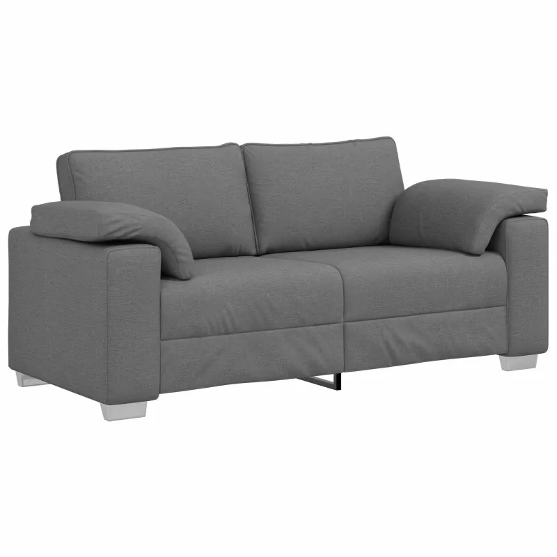 Dvivietė sofa Tamsiai pilka 180 cm audinys