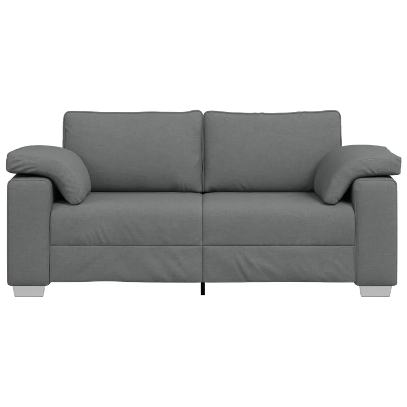 Dvivietė sofa Tamsiai pilka 180 cm audinys